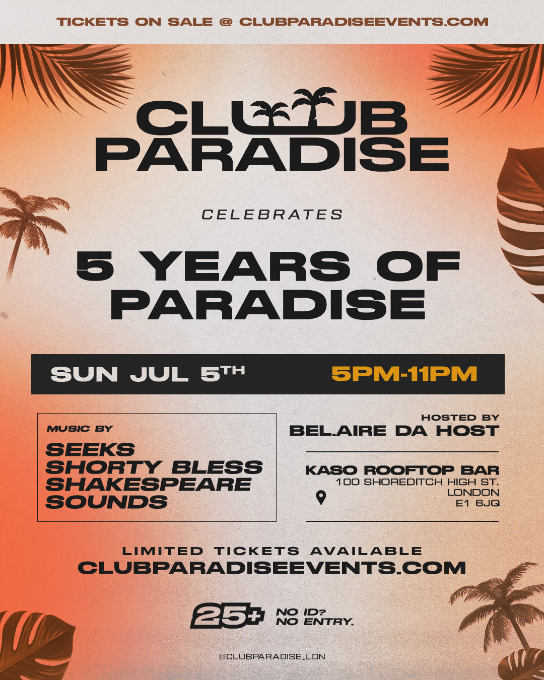 5 YEARS OF PARADISE (25+)